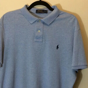 Polo by RL Blue Shirt with Navy Pony Size L